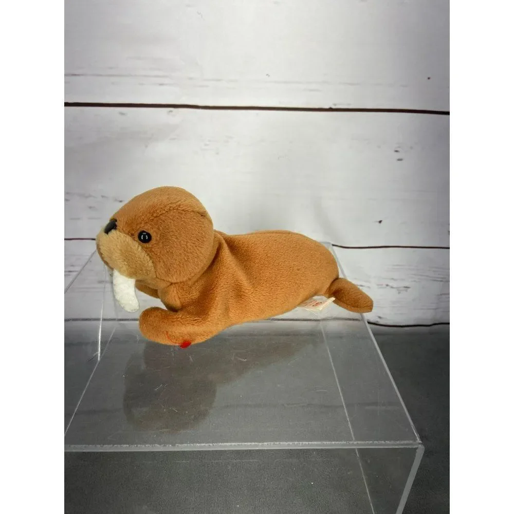 Ty‎ Beanie Baby Sealife Walrus Sea Animal Ocean Life 1995 Plush Stuffed animal